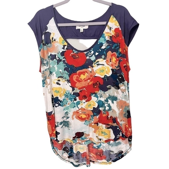 Porridge Anthropologie Floral
Open Back Cap Sleeve Shirt size M - Picture 1 of 5